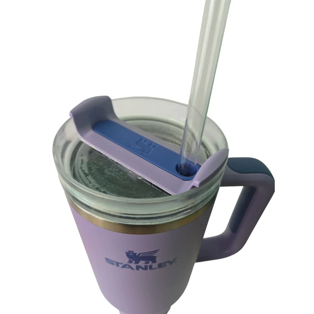 Stanley‎ 40oz Quencher Tumbler Lavender Ice Purple Handle Straw Lid Travel Cup - Picture 2 of 14